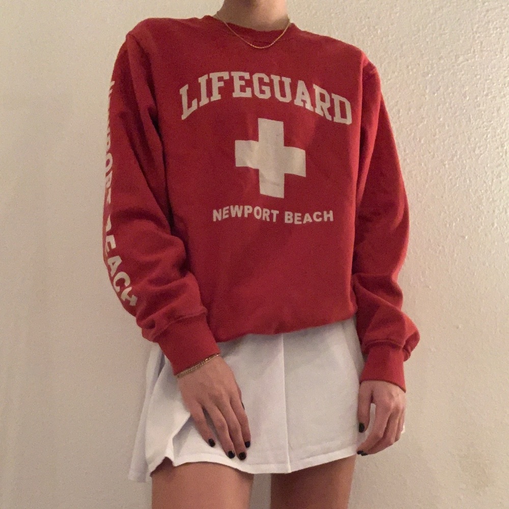 Brandy Melville life guard red sweater
